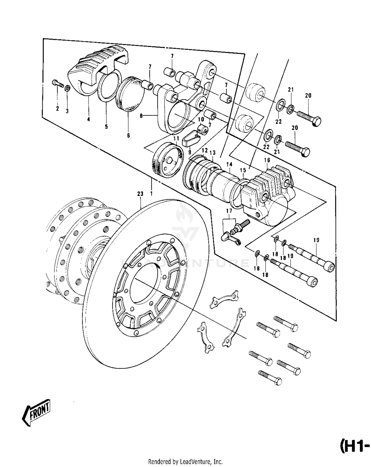 FRONT BRAKE (H1-B)