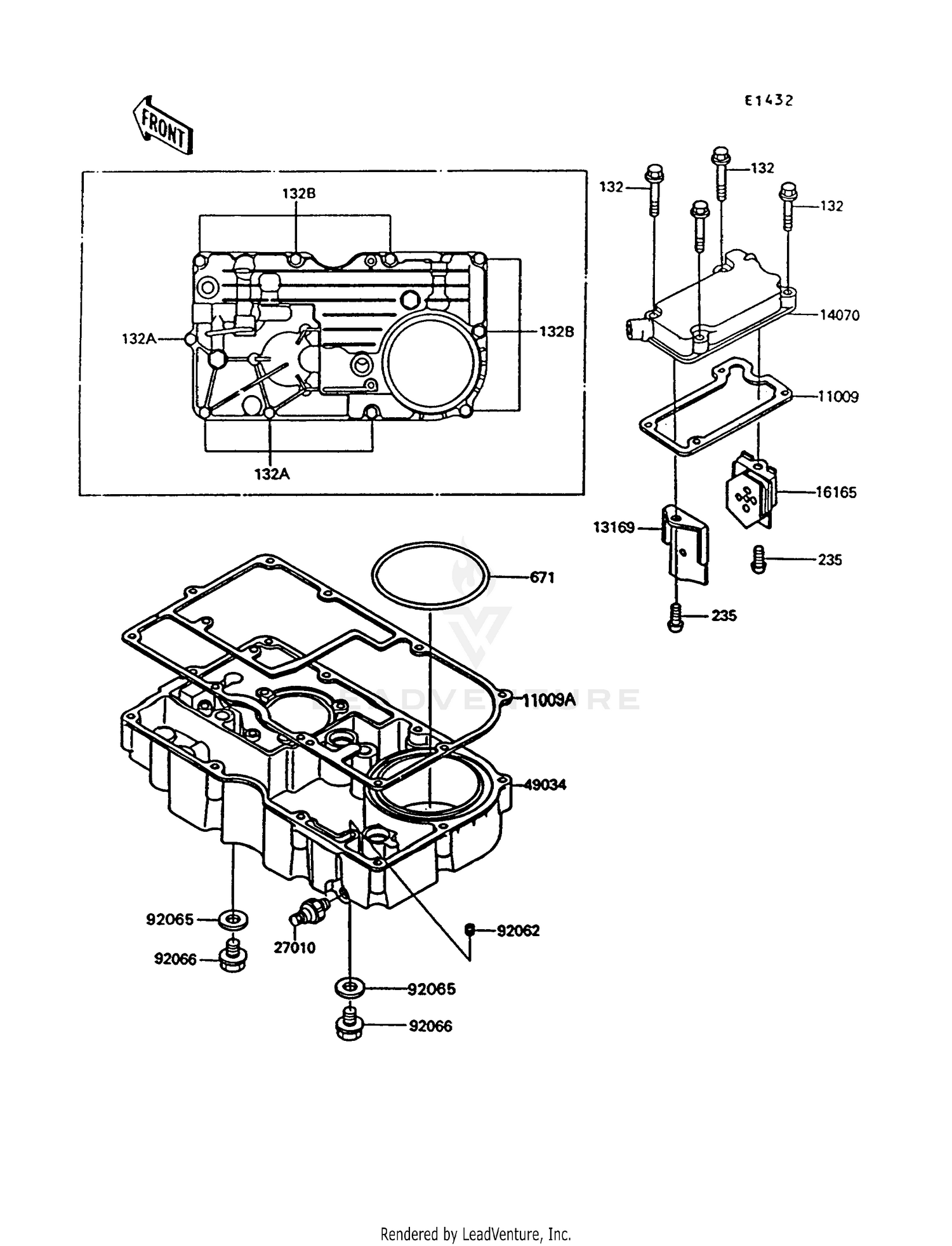 BREATHER COVER/OIL PAN