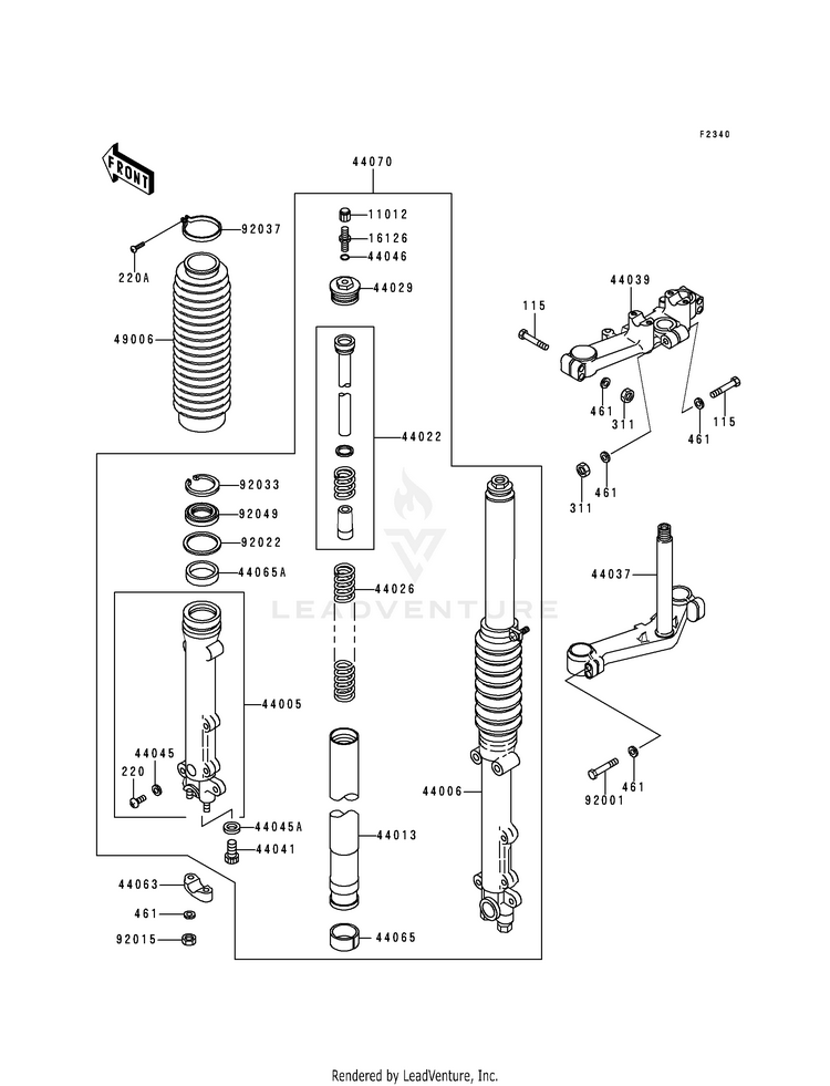 Front Fork Schematic
