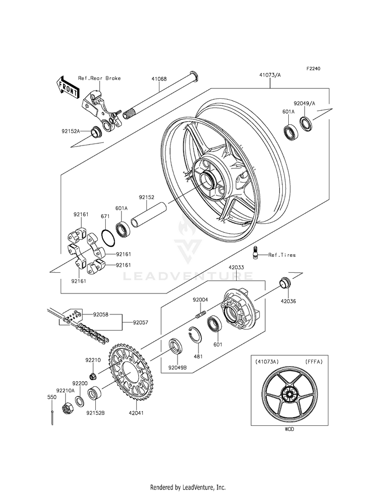 Rear Wheel/Chain Schematic