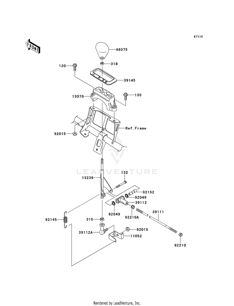 Control KVF750D8F Brute Force 750 4x4i (2008) Schematic