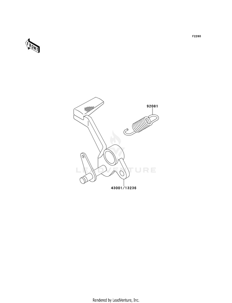 Brake Pedal/Torque Link Schematic
