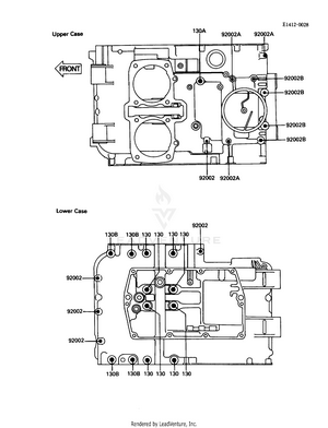 Crankcase Bolt Pattern Schematic