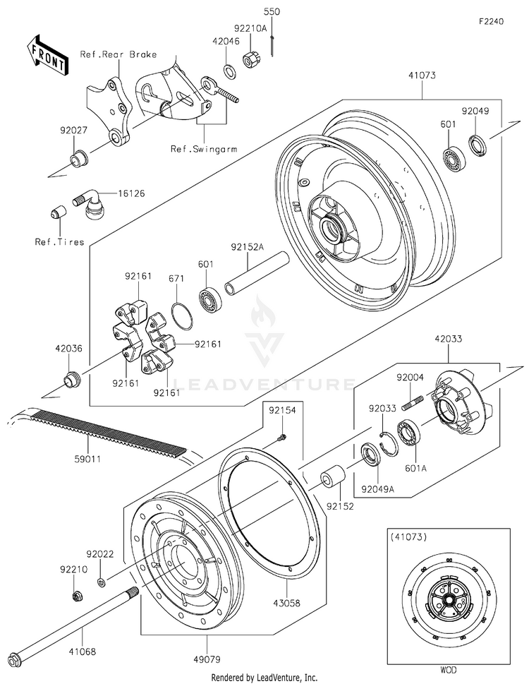Rear Wheel/Chain Schematic