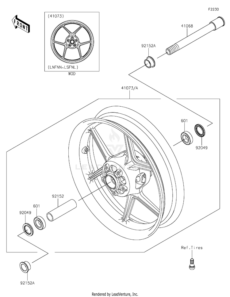 Front Wheel Schematic