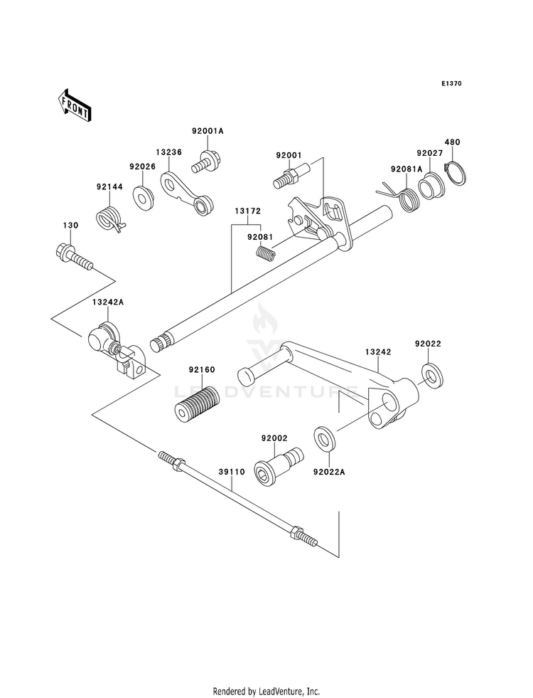 Gear Change Mechanism Schematic