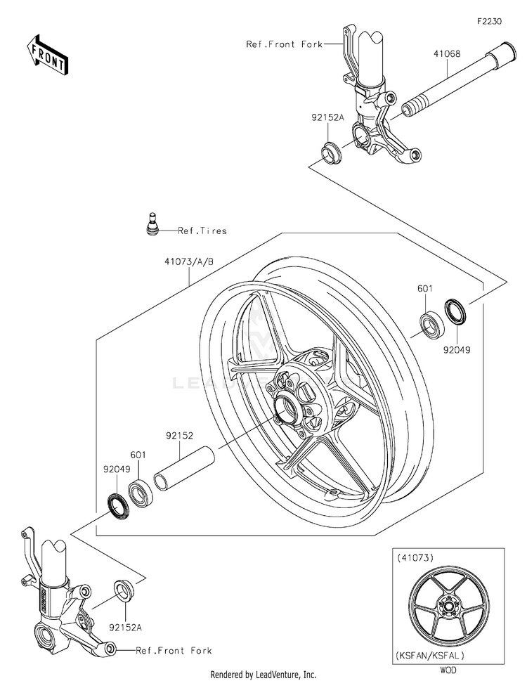 Front Wheel Schematic