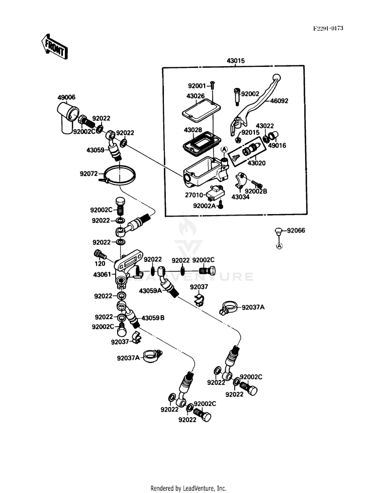 Front Master Cylinder Schematic