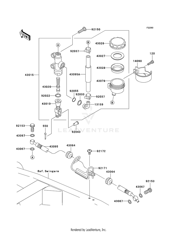 Rear Master Cylinder Schematic