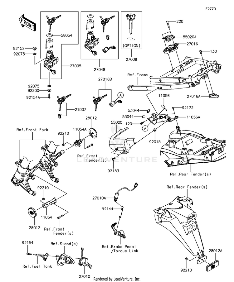 Ignition Switch/Locks/Reflectors Schematic