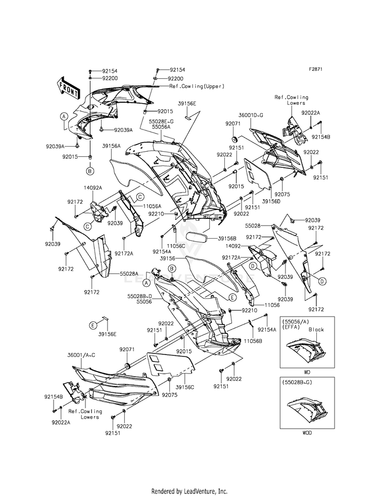 Cowling (Center) Schematic