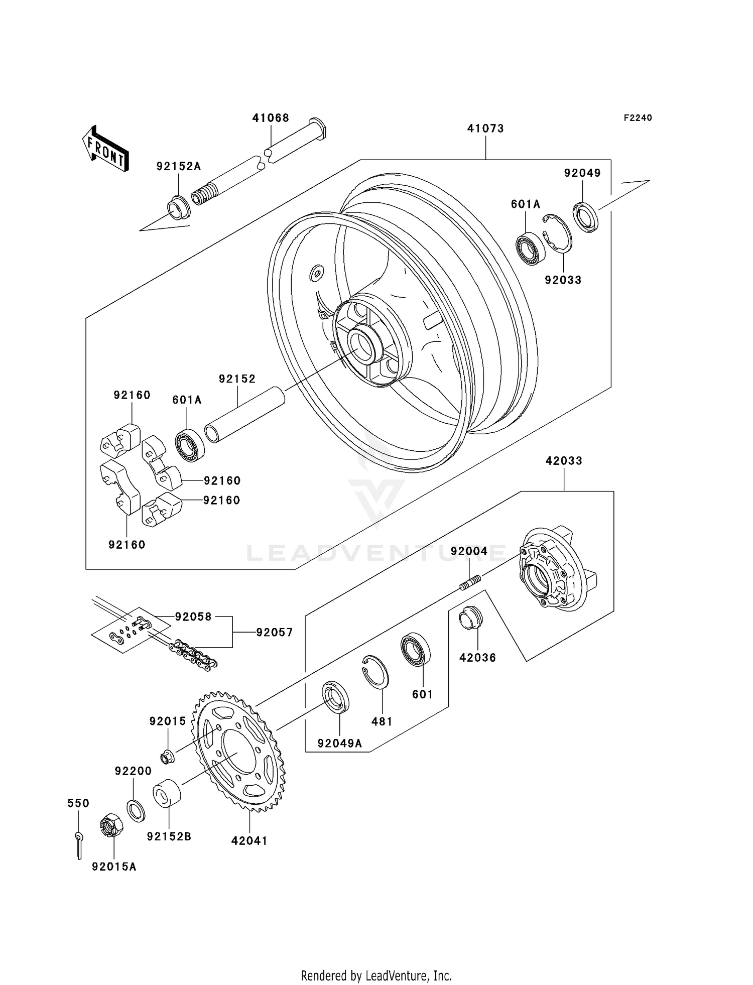 REAR WHEEL/CHAIN
