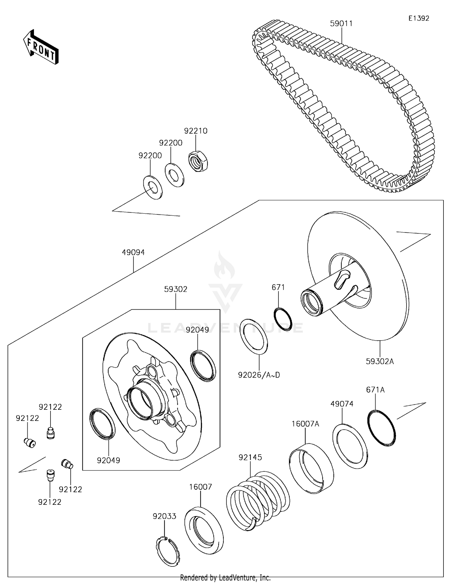 Driven Converter/Drive Belt