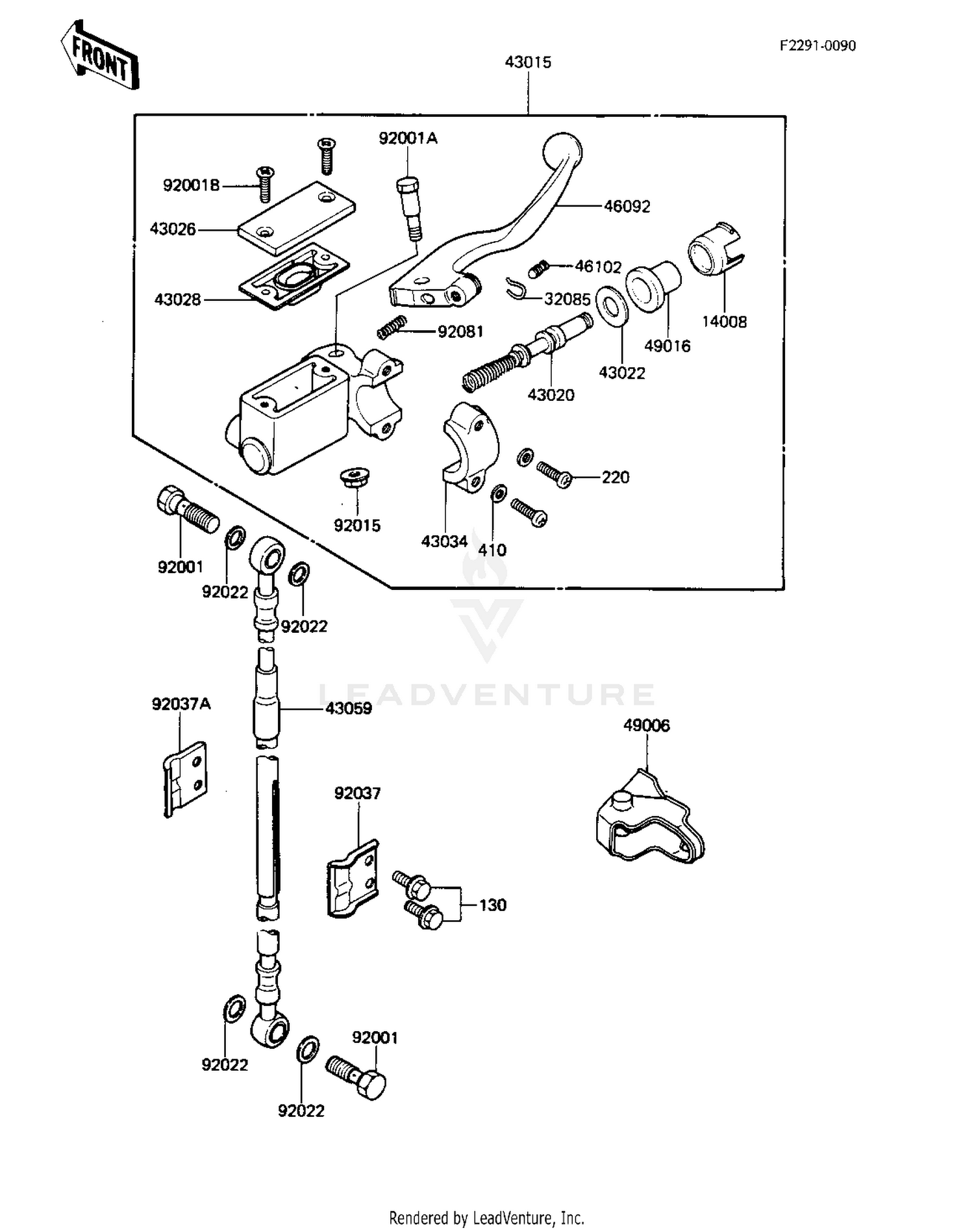 FRONT MASTER CYLINDER ('83 A1)