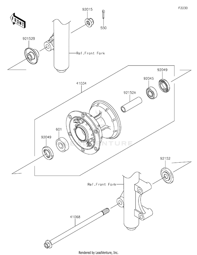 Front Hub Schematic