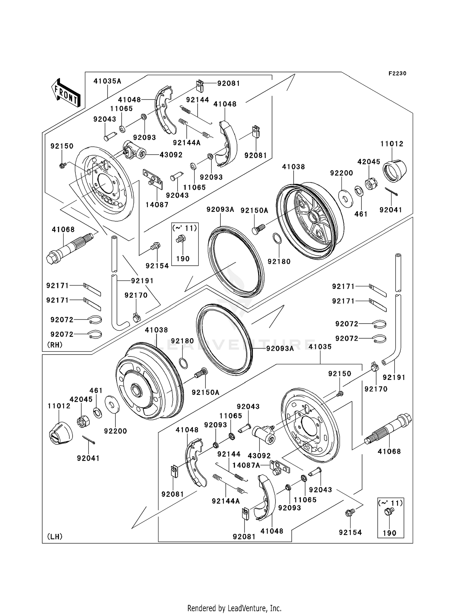 FRONT HUBS/BRAKES