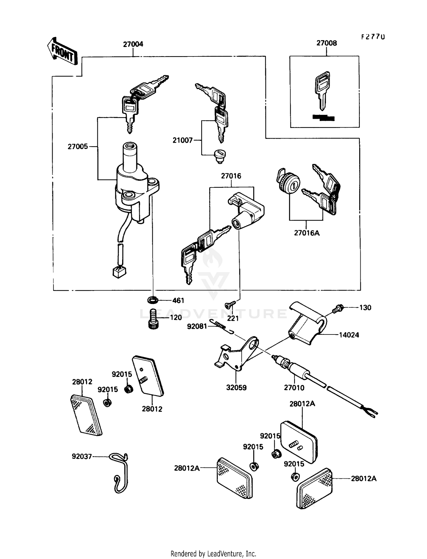 IGNITION SWITCH/LOCKS/REFLECTORS