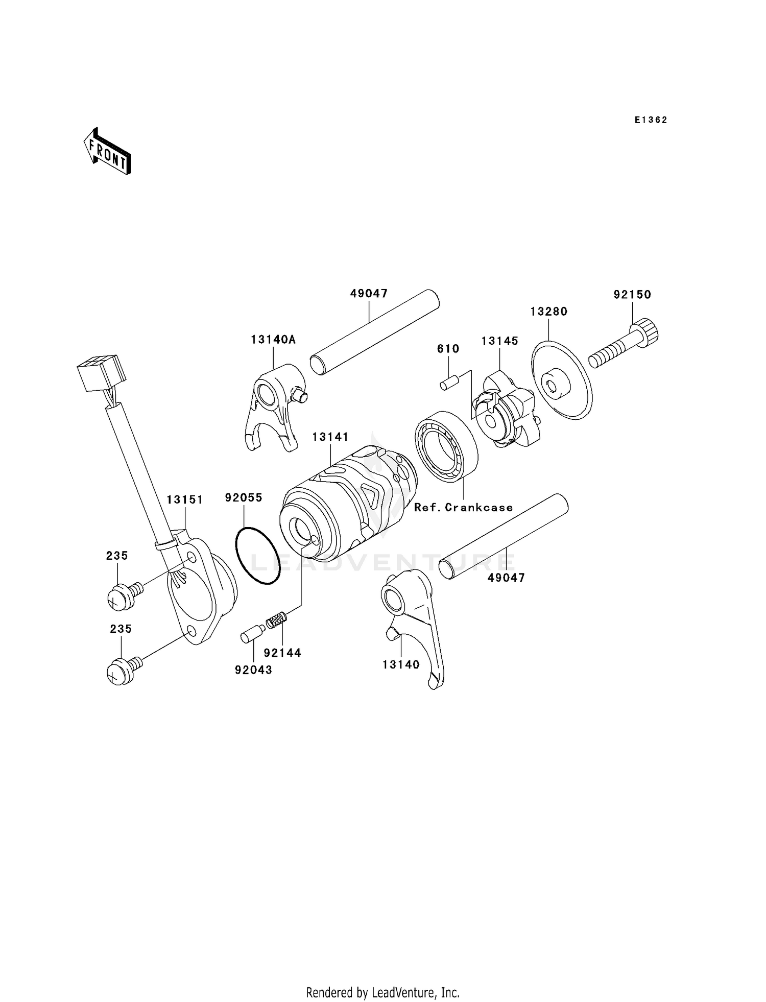 GEAR CHANGE DRUM/SHIFT FORK(S)