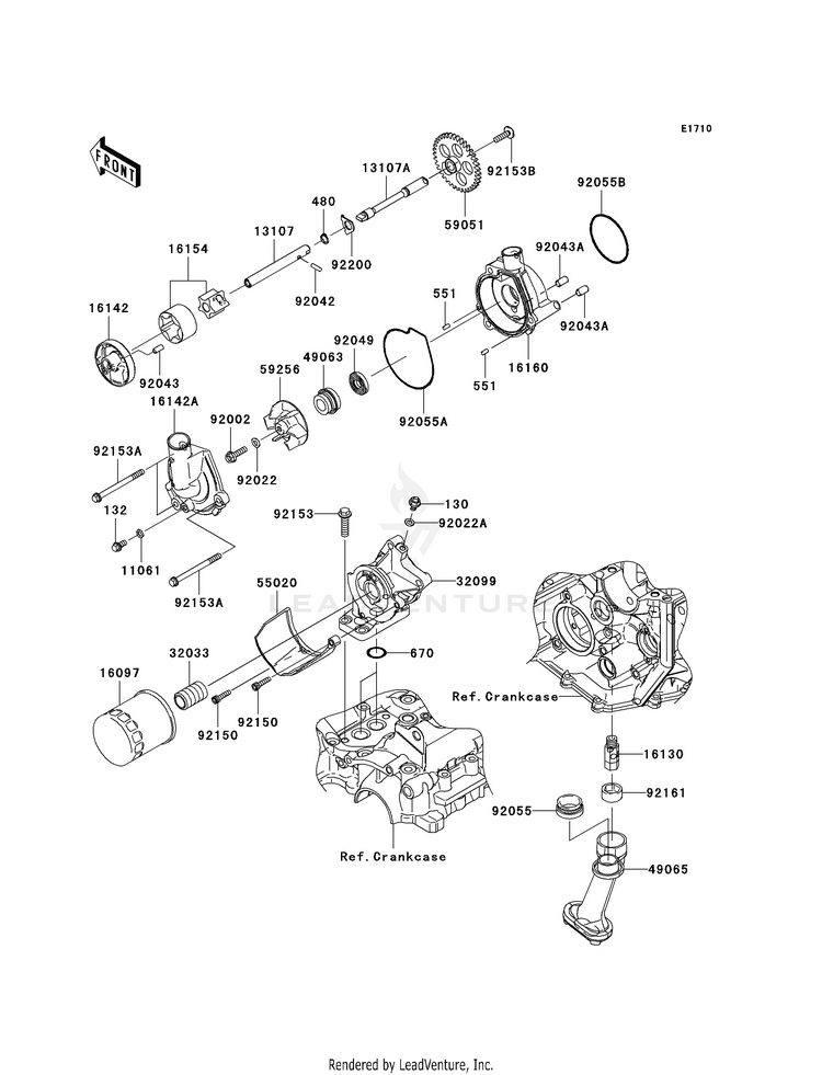 Oil Pump/Oil Filter Schematic