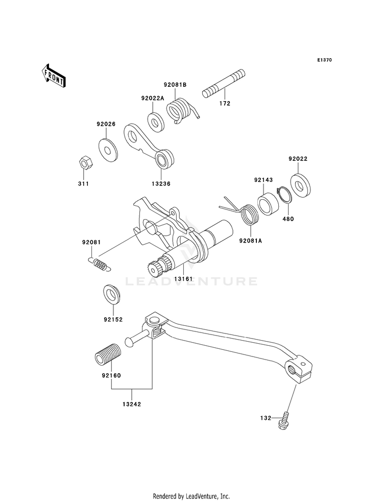 Gear Change Mechanism Schematic
