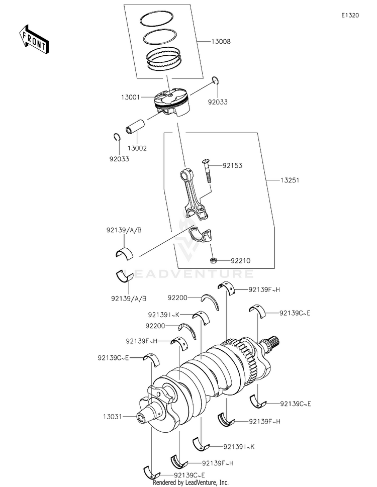 Crankshaft/Piston(S) Schematic