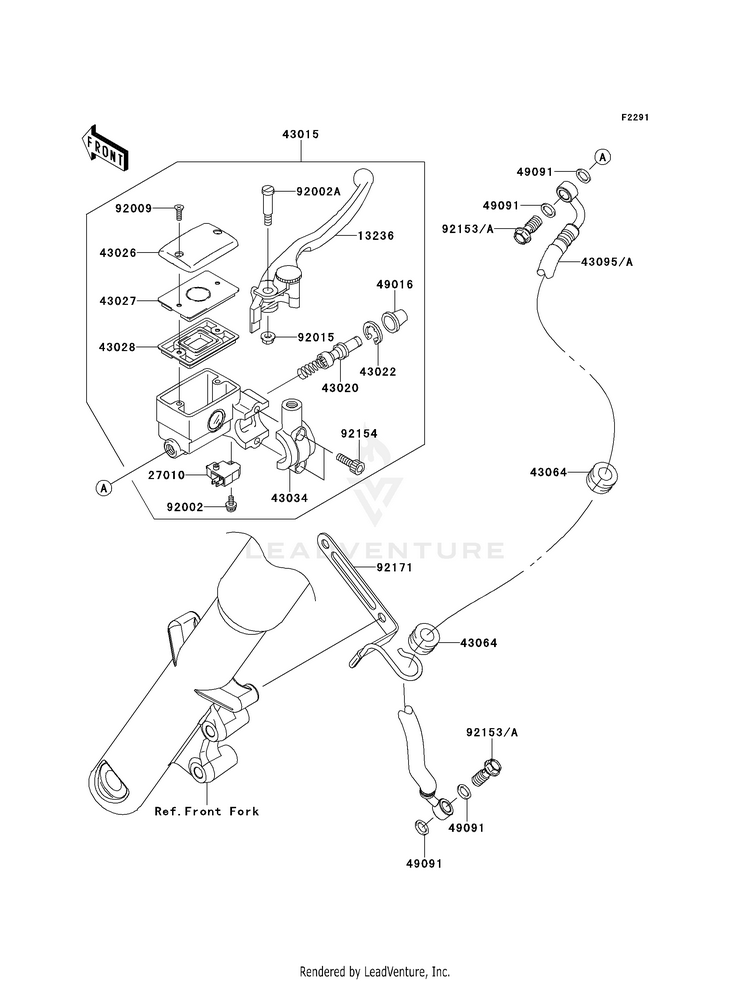 Front Master Cylinder Schematic