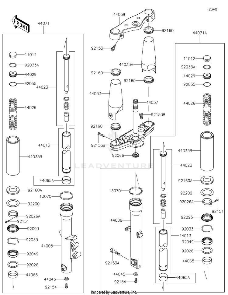 Front Fork Schematic