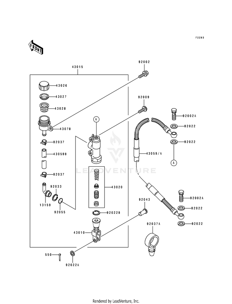 Rear Master Cylinder Schematic