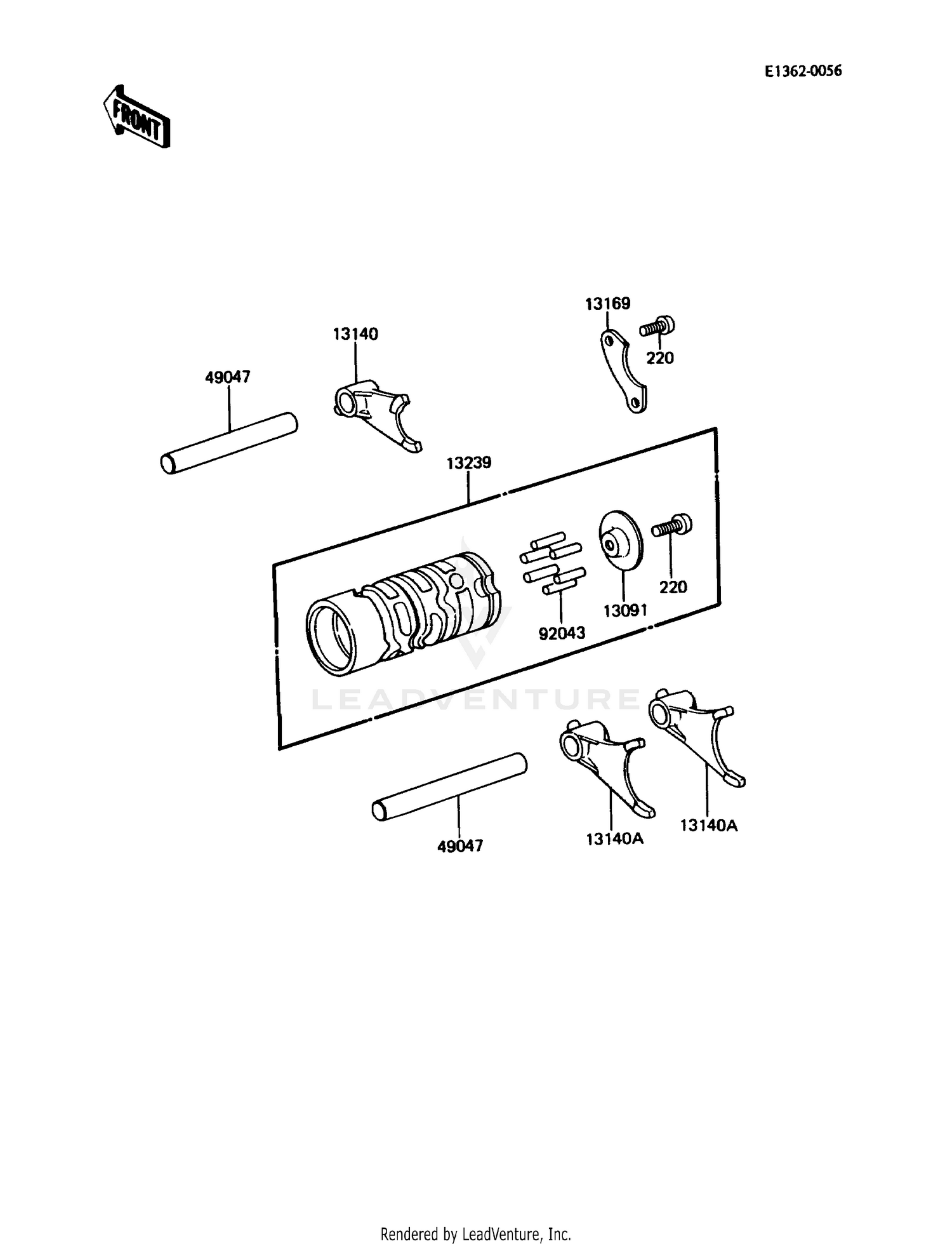 GEAR CHANGE DRUM/SHIFT FORK(S)