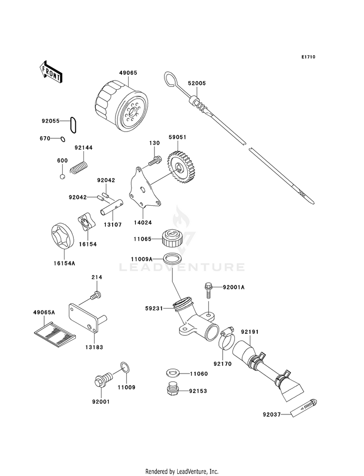 Oil Pump/Oil Filter Schematic