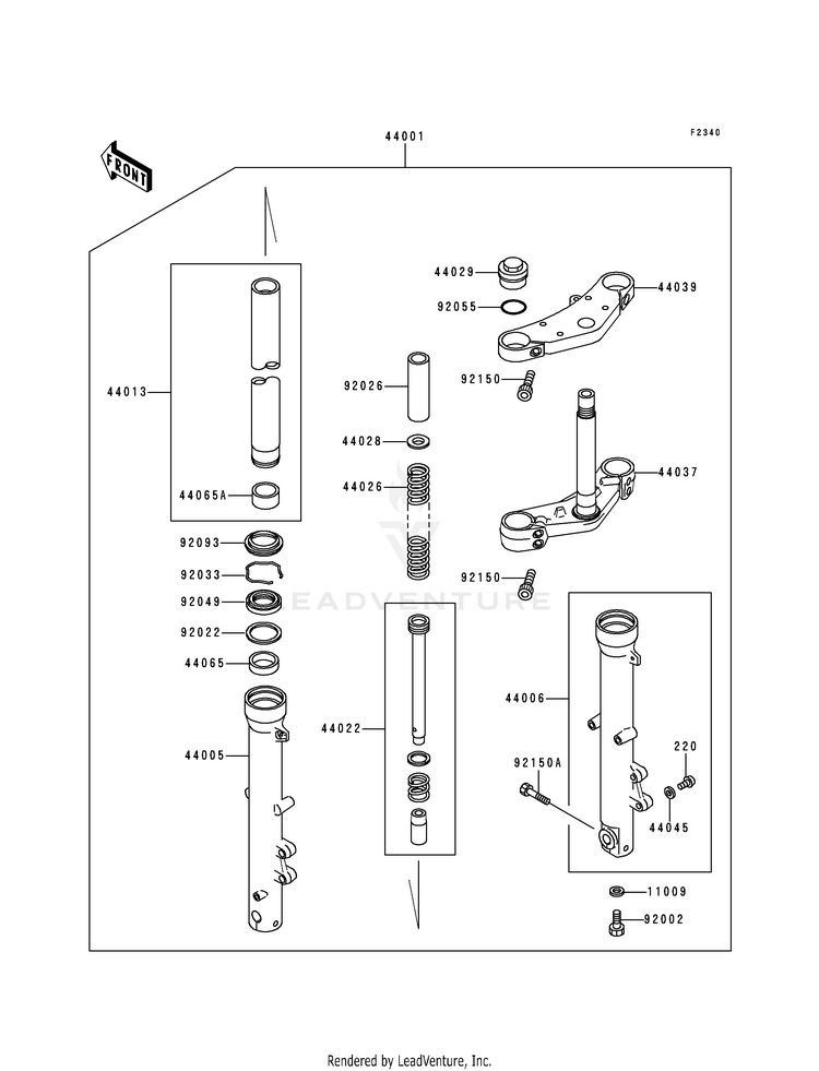 Front Fork Schematic