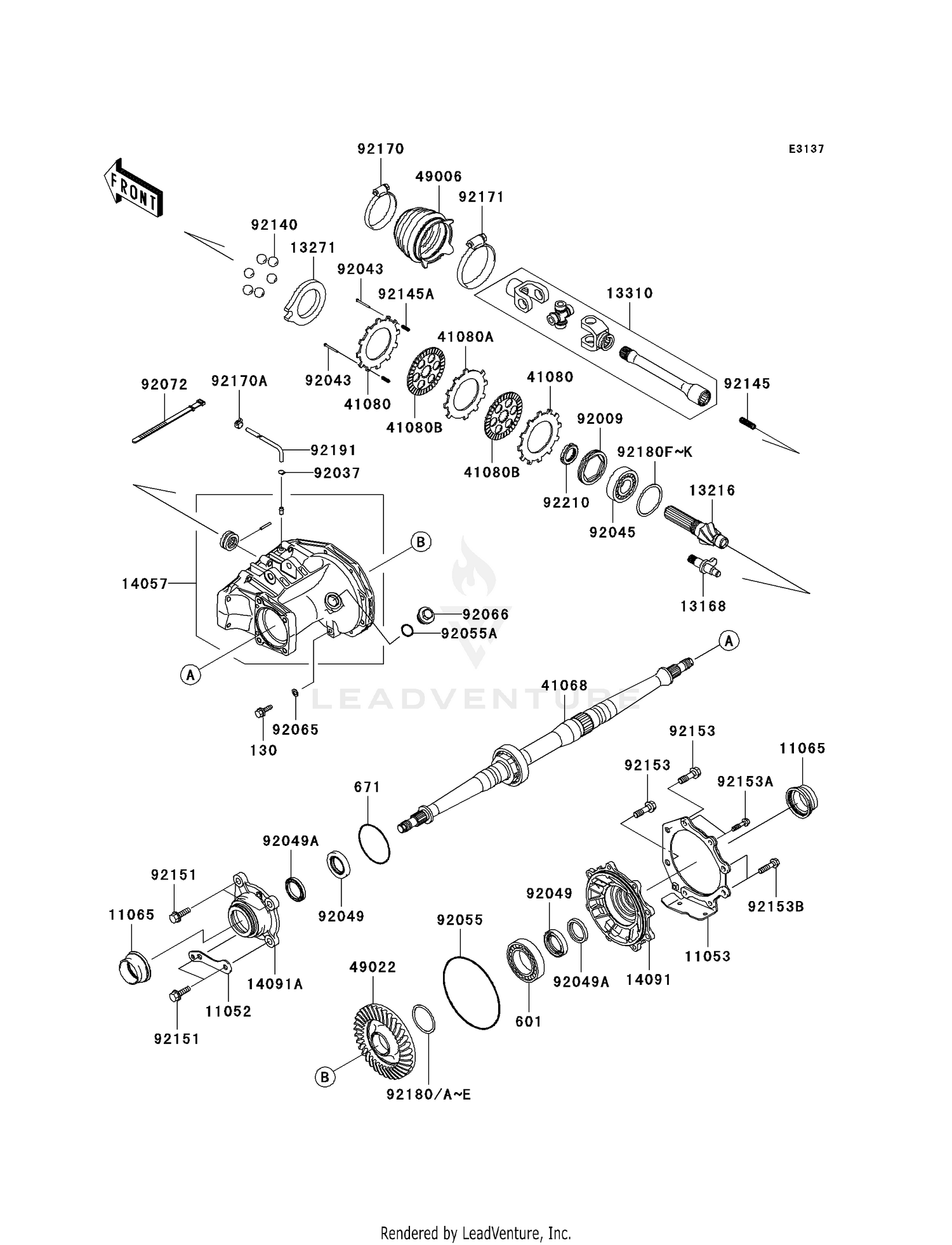 DRIVE SHAFT-REAR