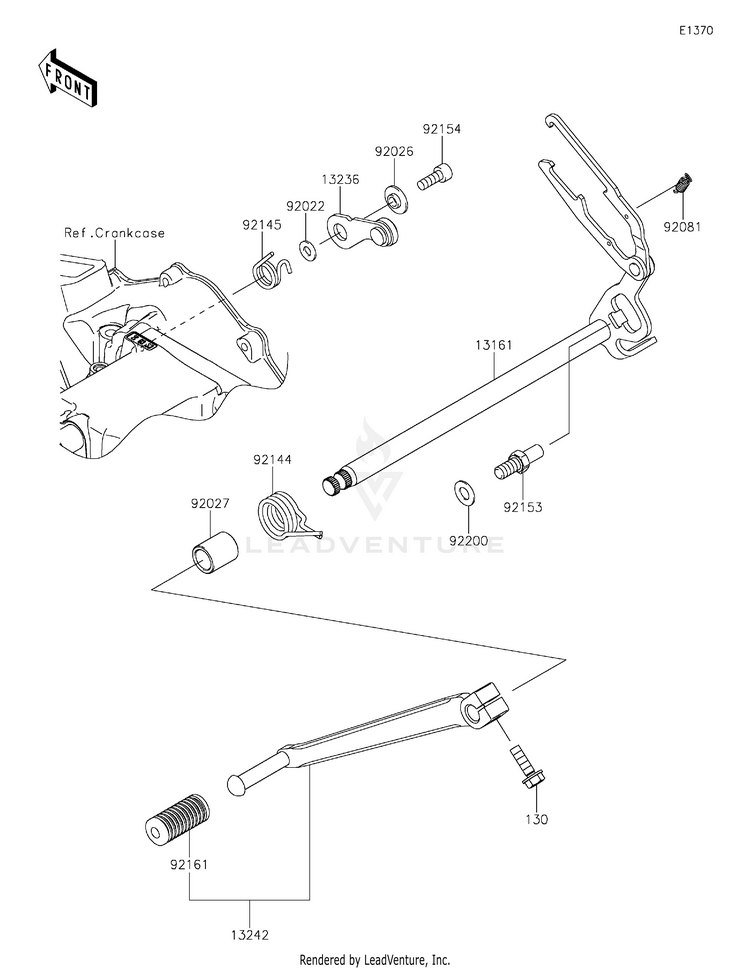 Gear Change Mechanism Schematic