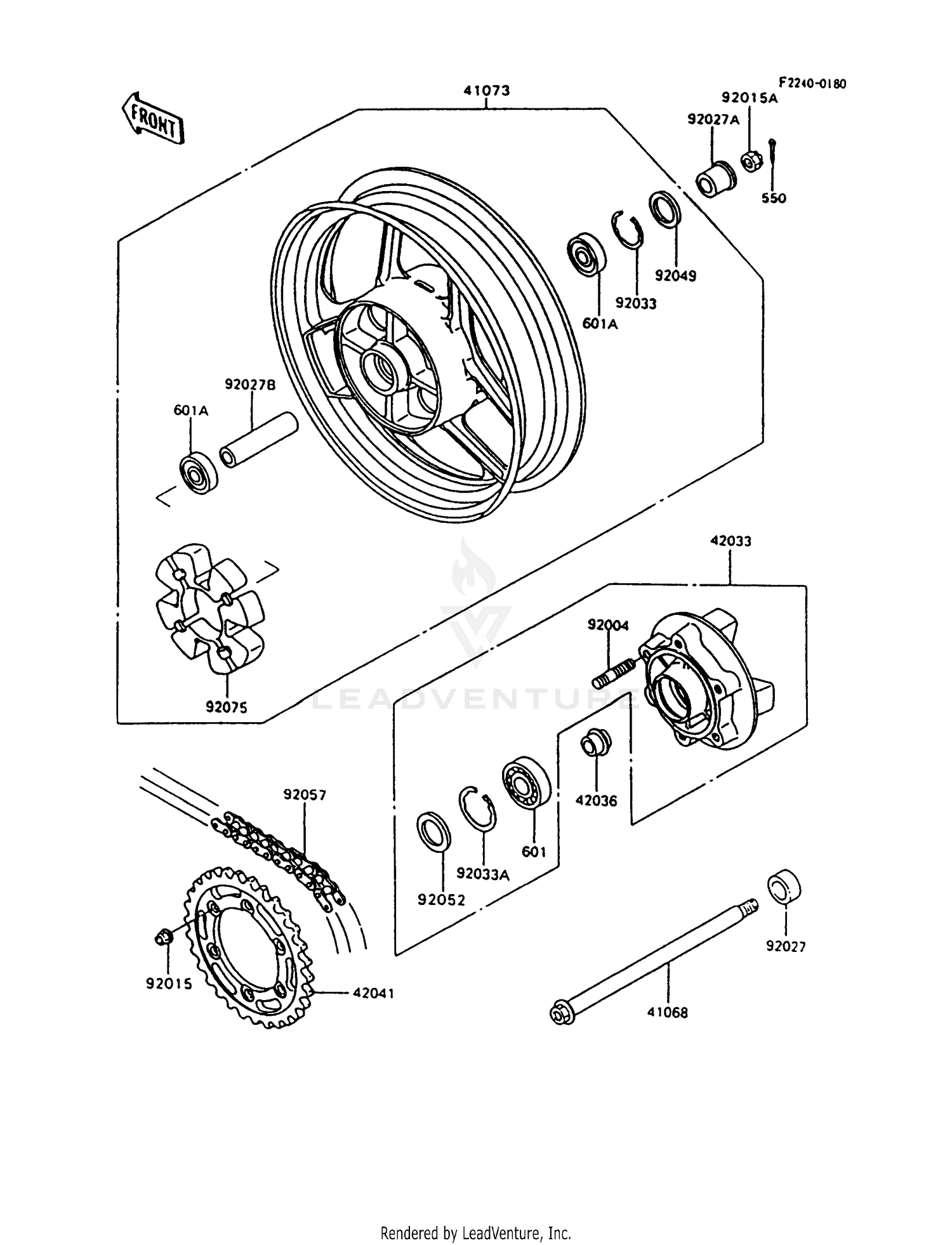 REAR WHEEL/CHAIN