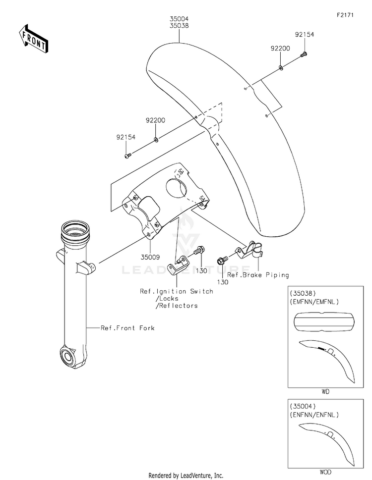 Front Fender(S) Schematic