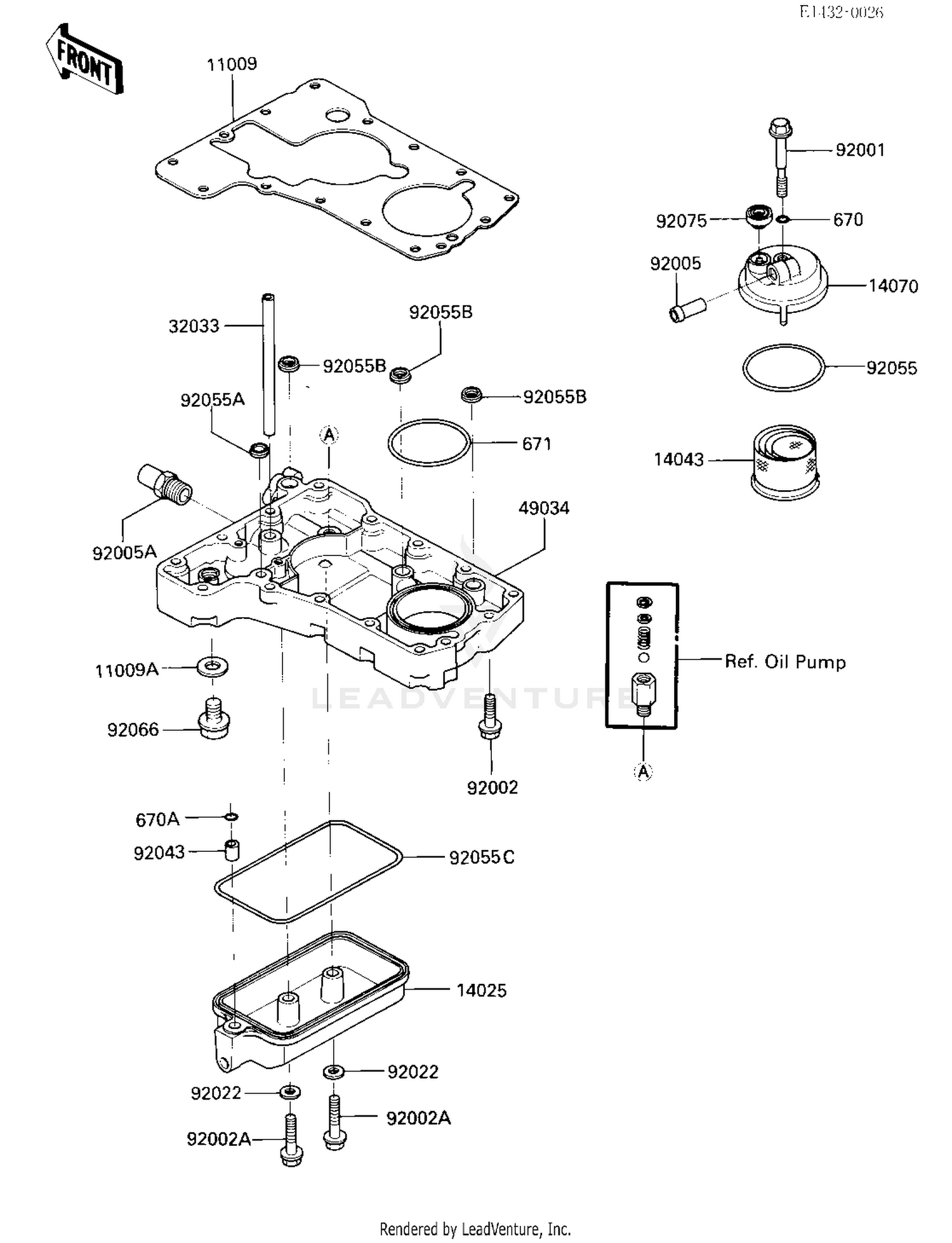BREATHER COVER/OIL PAN
