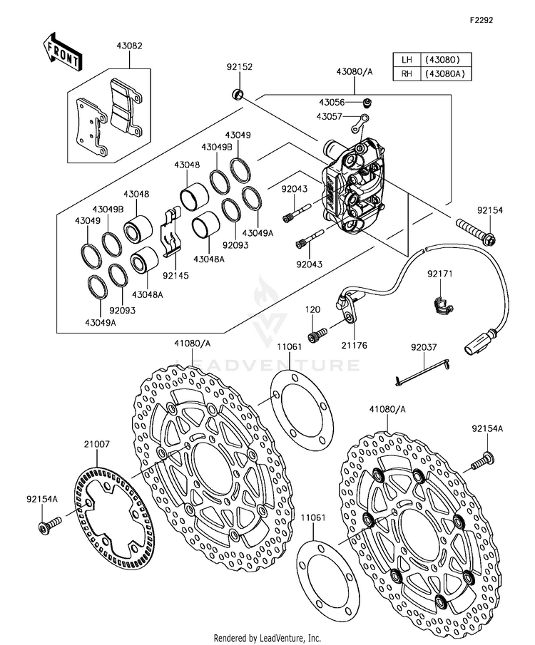Front Brake Schematic