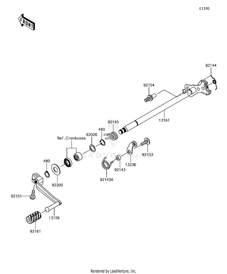Gear Change Mechanism Schematic