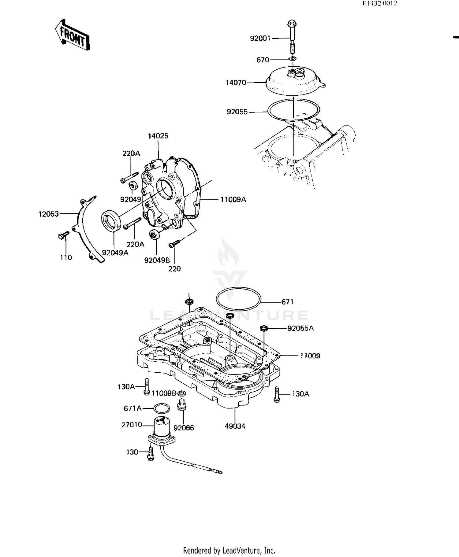BREATHER COVER/OIL PAN
