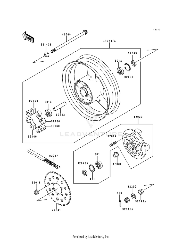 Rear Wheel/Chain Schematic