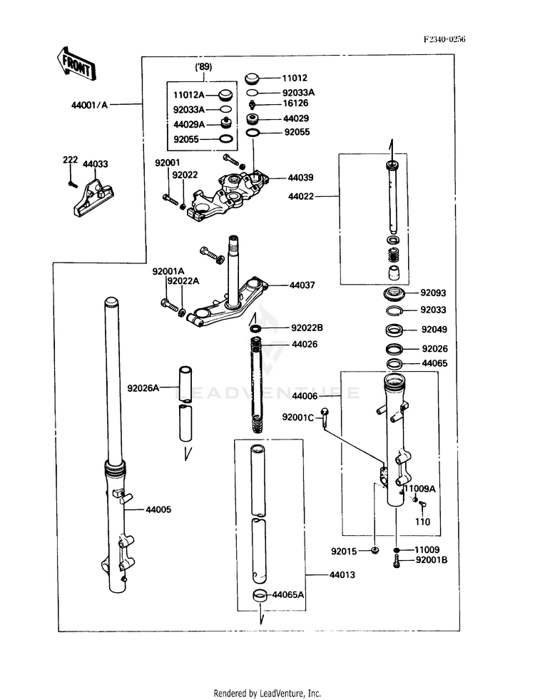 Front Fork Schematic