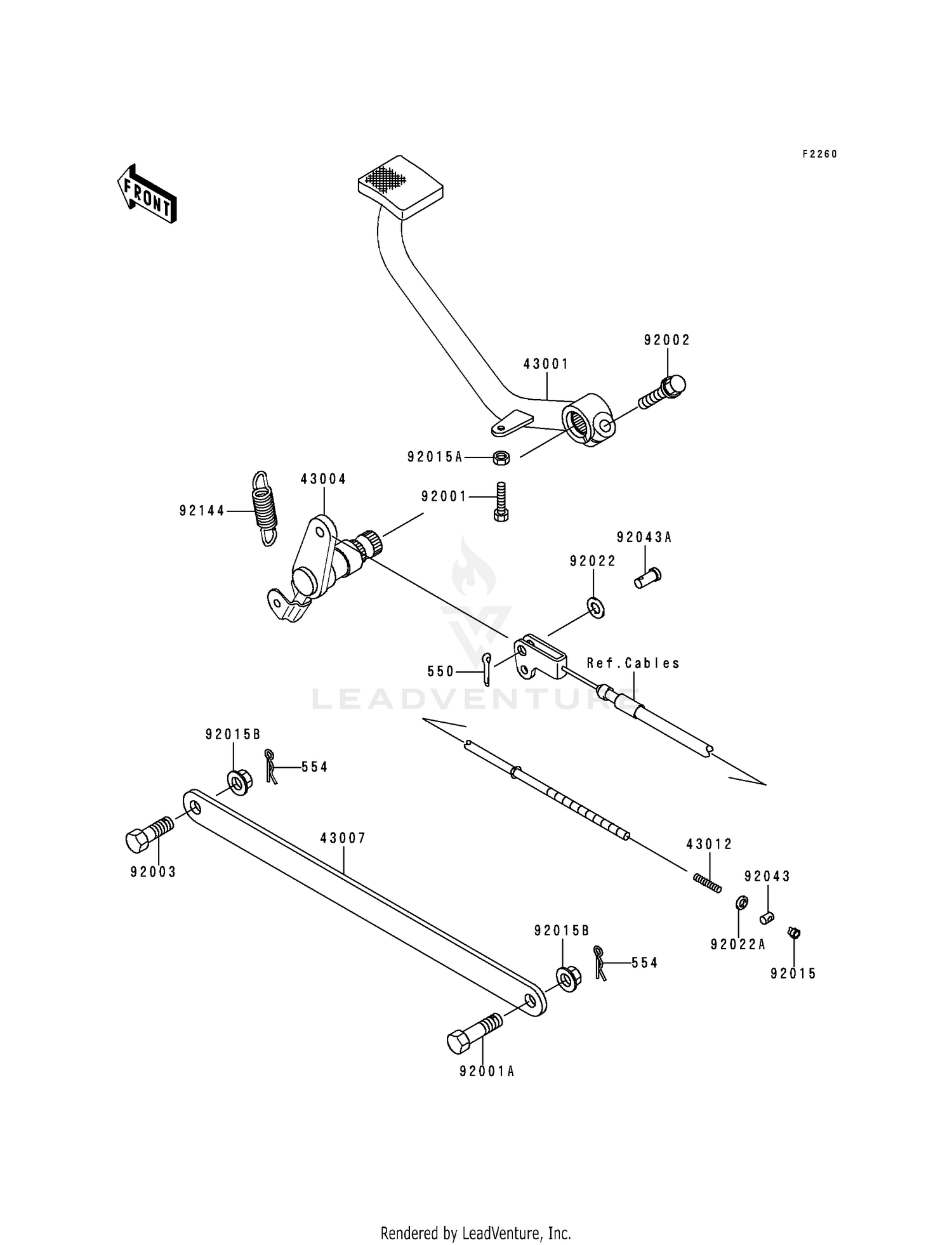 BRAKE PEDAL/TORQUE LINK