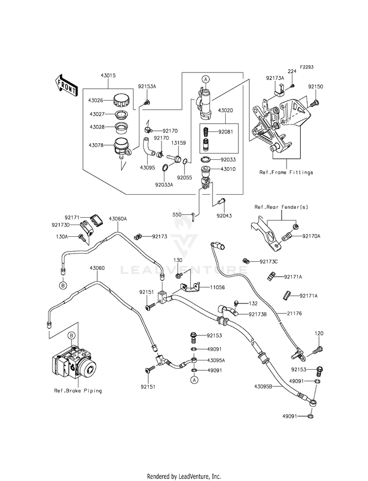 Rear Master Cylinder Schematic