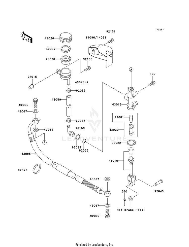 Rear Master Cylinder Schematic