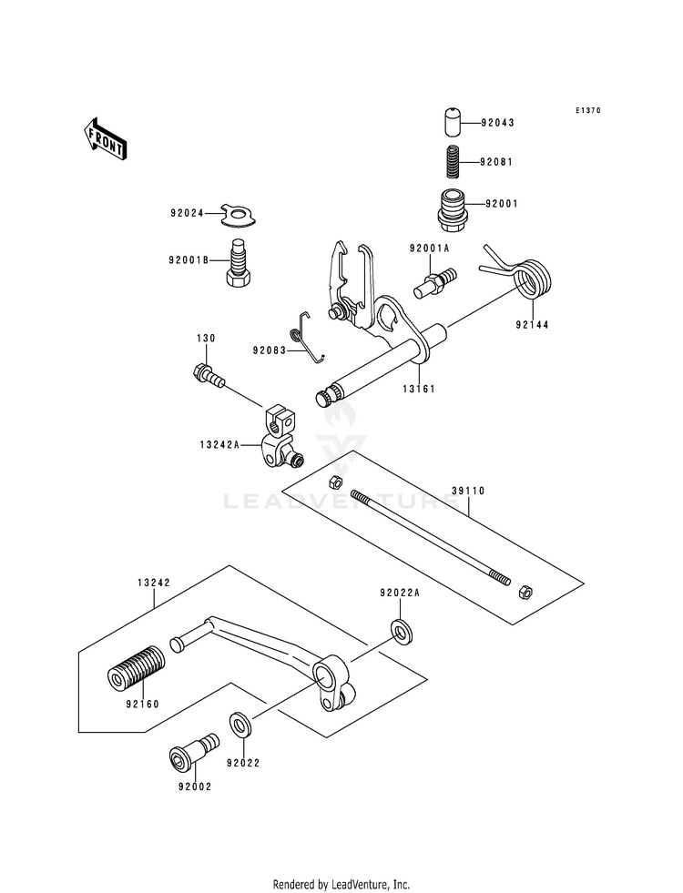 Gear Change Mechanism Schematic