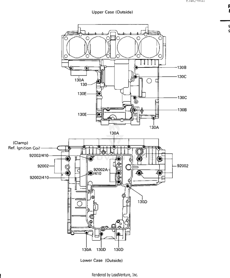 Crankcase Bolt Pattern Schematic