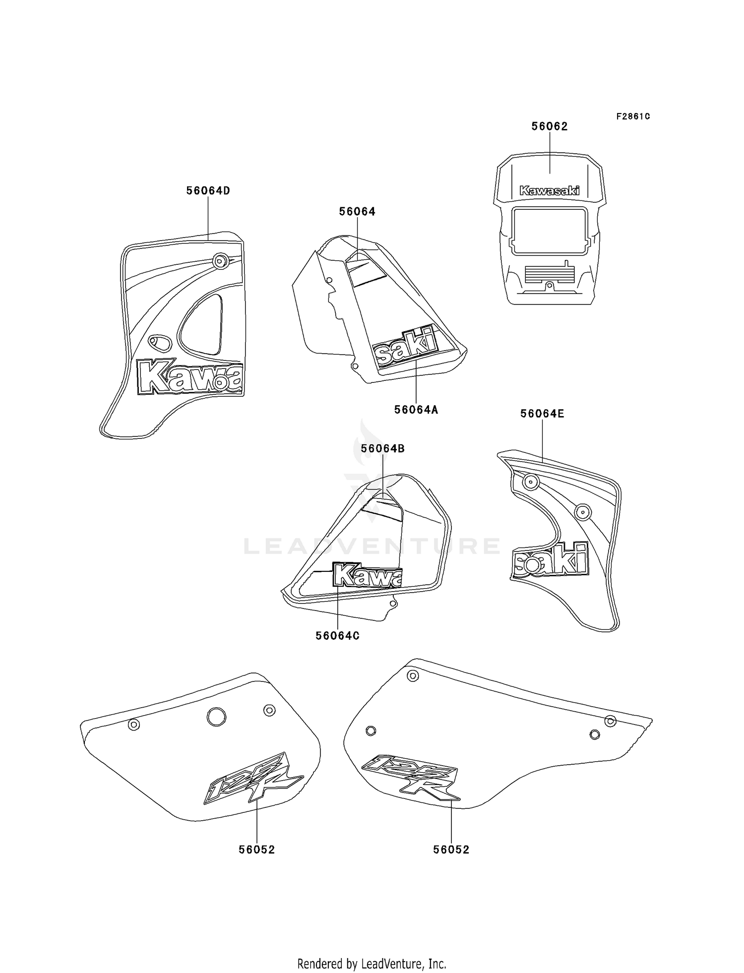 DECALS (EBONY)(MX125-A14)
