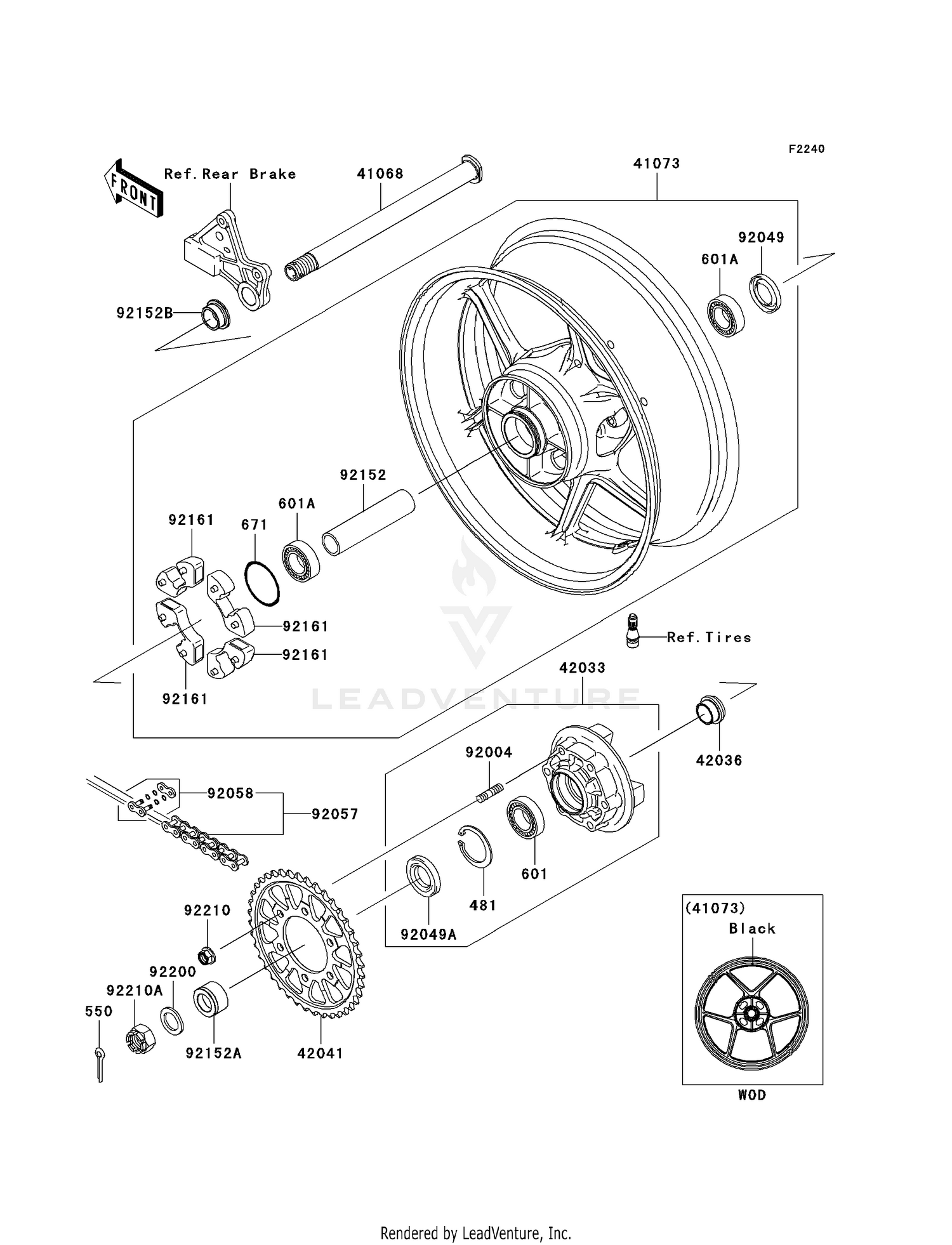 REAR WHEEL/CHAIN