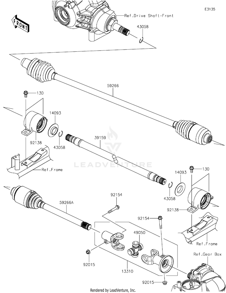Drive Shaft-Propeller Schematic