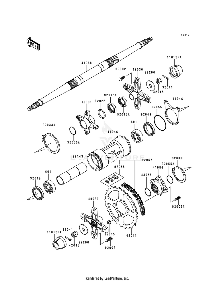 Rear Hub Schematic